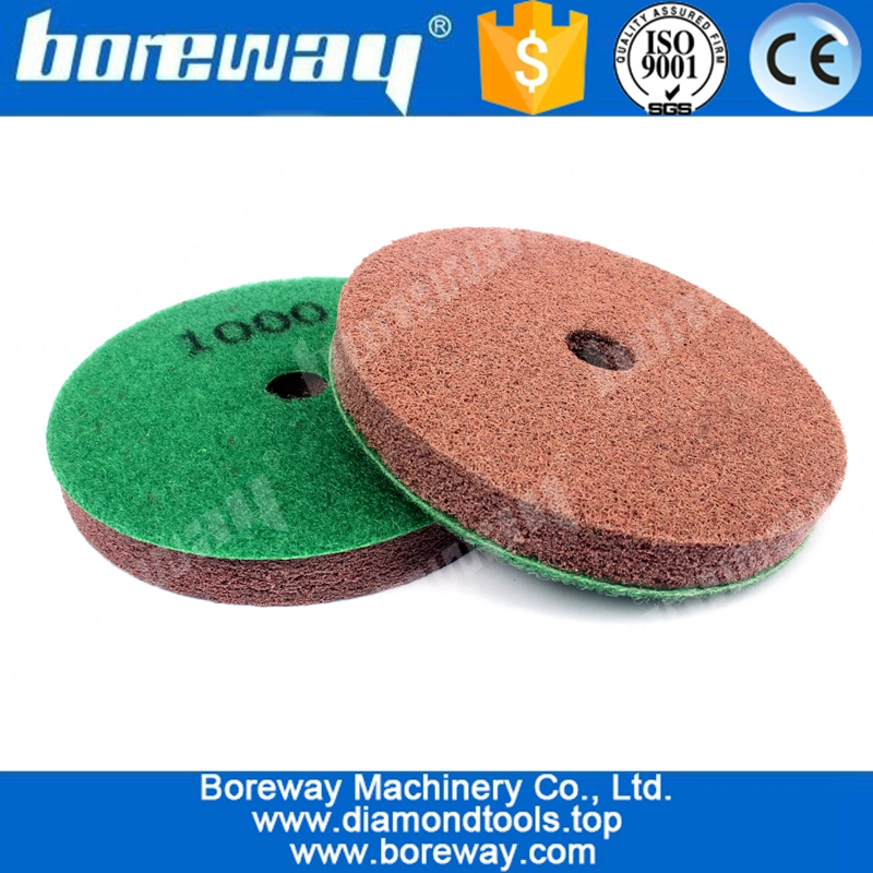 4インチ100ミリメートル7個のセットダイヤモンドスポンジ研磨パッドのためのウェット使用石