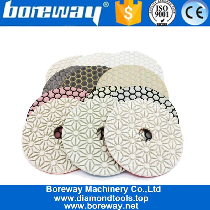 グラインダーサプライヤーのための4インチ100mm乾式研磨ダイヤモンド樹脂パッド研削ディスク