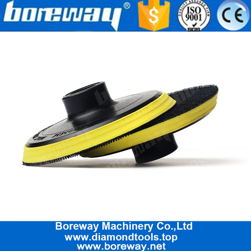 पॉलिश के लिए 4 इंच 100 मिमी हुक और लूप चिपकने वाला प्लेट बैकर