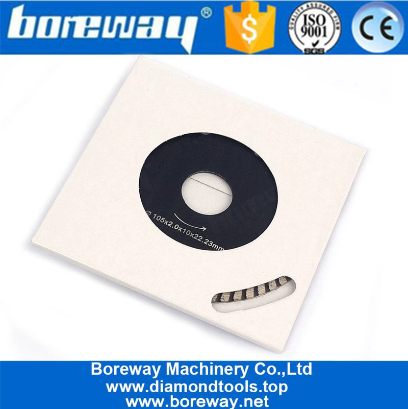 4 인치 다이아몬드 터보 절단 디스크는 화강암 대리석 돌을 위해 톱날을