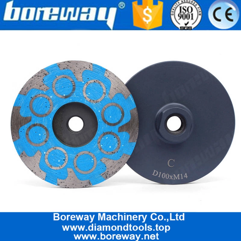 4 Zoll Harz gefüllte Diamantschleifscheibe für Winkelschleifer