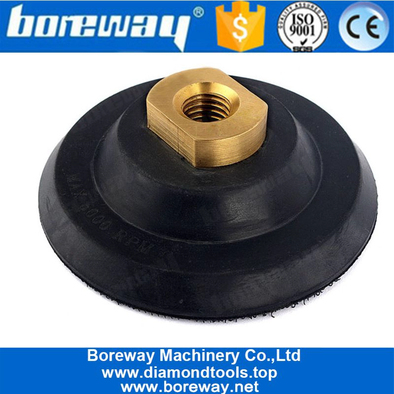 4 इंच रबर आधारित काले पिछवाड़े पालिशगर कोण बनाने की मशीन के लिए पैड