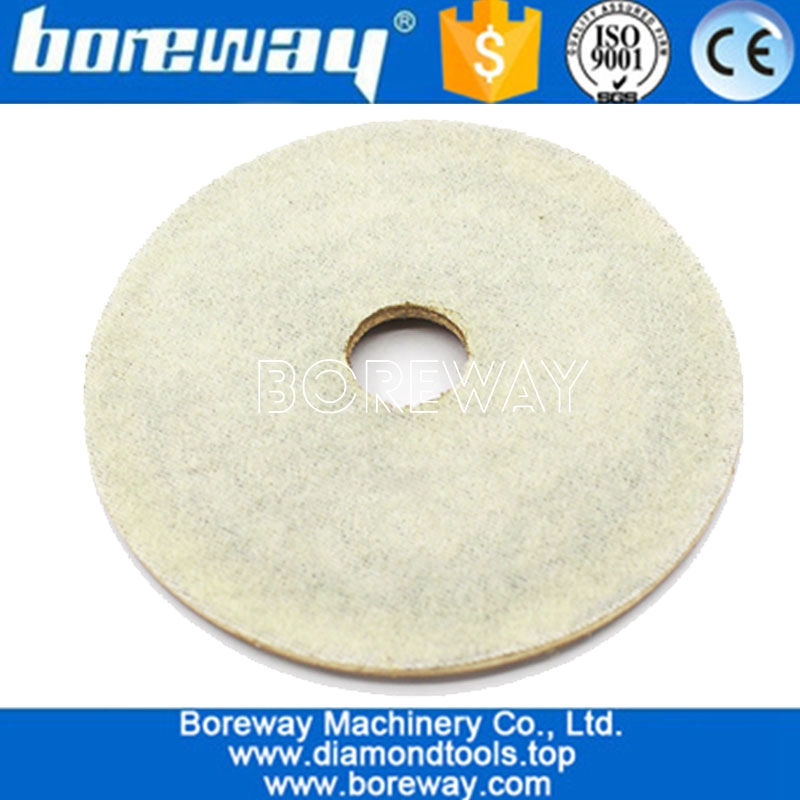 ग्रेनाइट के लिए 4 इंच गीले उपयोग हीरा चमकाने सफेद बफ पैड