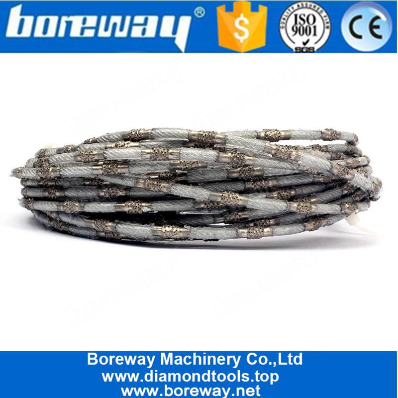 4 Mm Thin Brazed Diamond Wire Saw For Cutting Marble Concrete