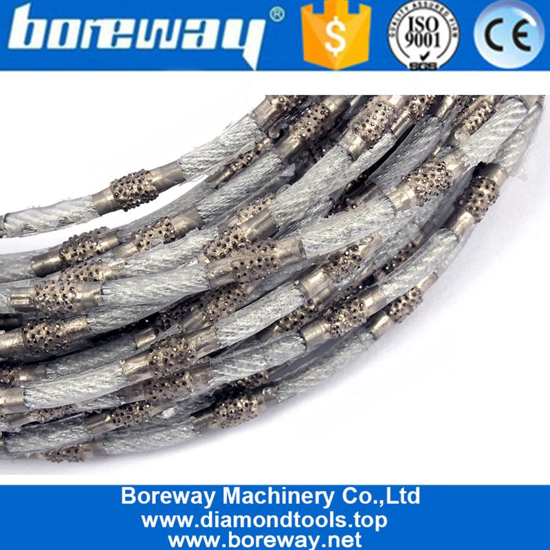 4 Mm Thin Brazed Diamond Wire Saw For Cutting Marble Concrete