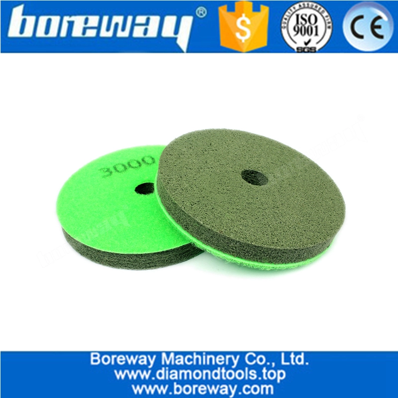 大理石の花崗岩スレートとコンクリート床用の4 "ナイロン繊維スポンジ研磨パッド