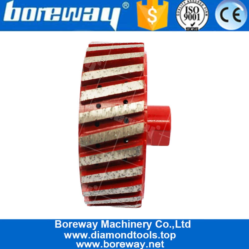 ग्रेनाइट पत्थर सिंक एज हटाने आपूर्तिकर्ताओं के लिए 4 इंच 100 मिमी शून्य पीसने सहनशीलता ड्रम व्हील