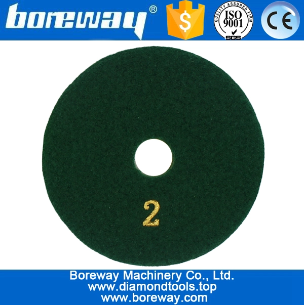 4 इंच 100 मिमी 3 चरण सूखा और गीला उपयोग हीरा पॉलिश पैड