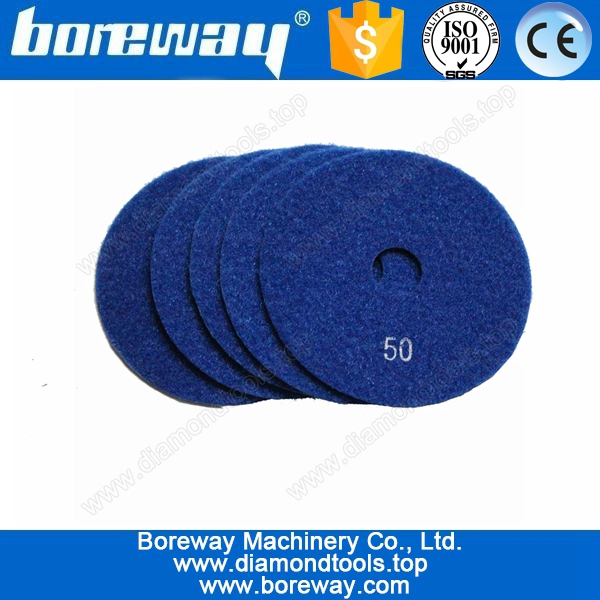 4 इंच षट्भुज राल चमकाने पैड