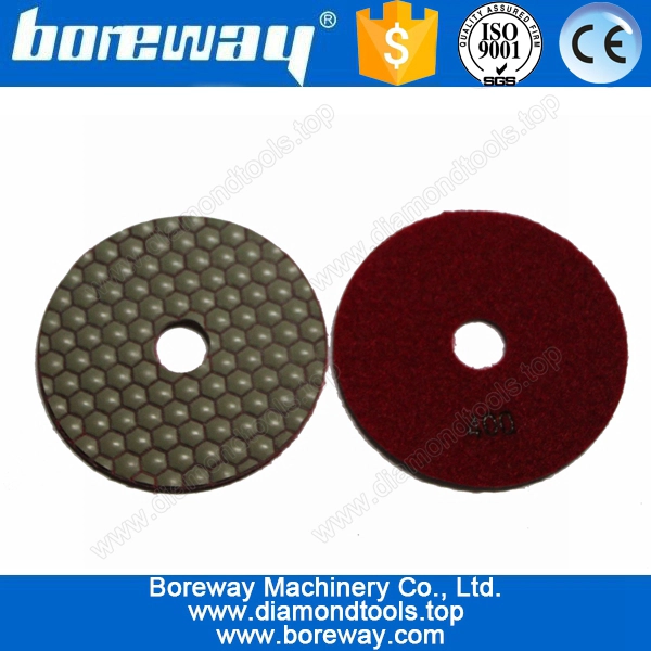 4 इंच षट्भुज राल चमकाने पैड