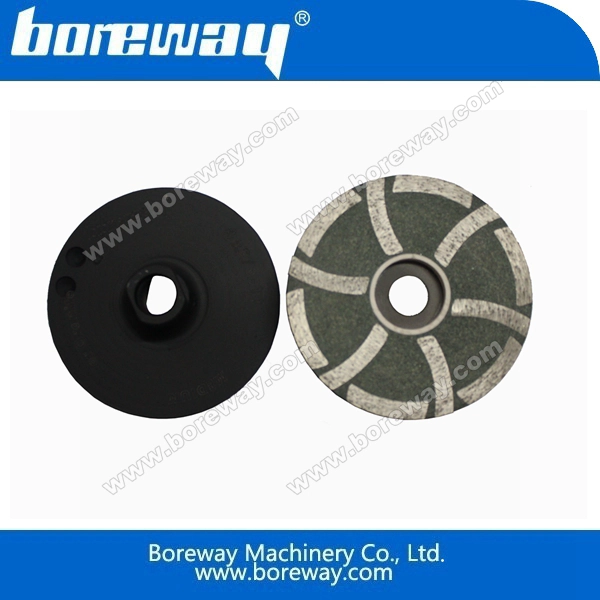 4 इंच राल भरा कप पीस पहिया