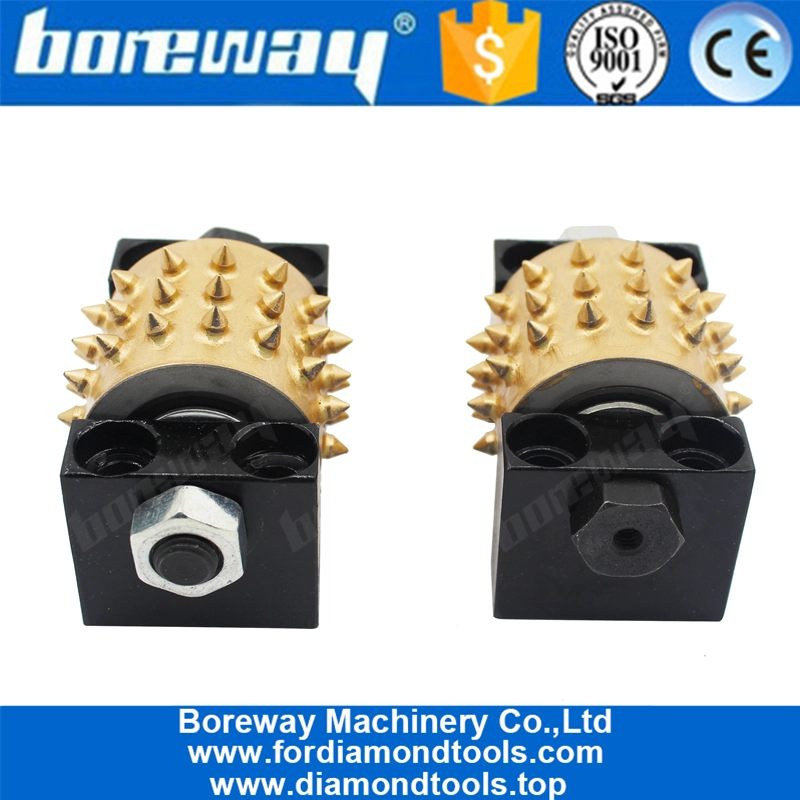 45 Grains Carbide Bush Hammer Roller Mit Unterstützung