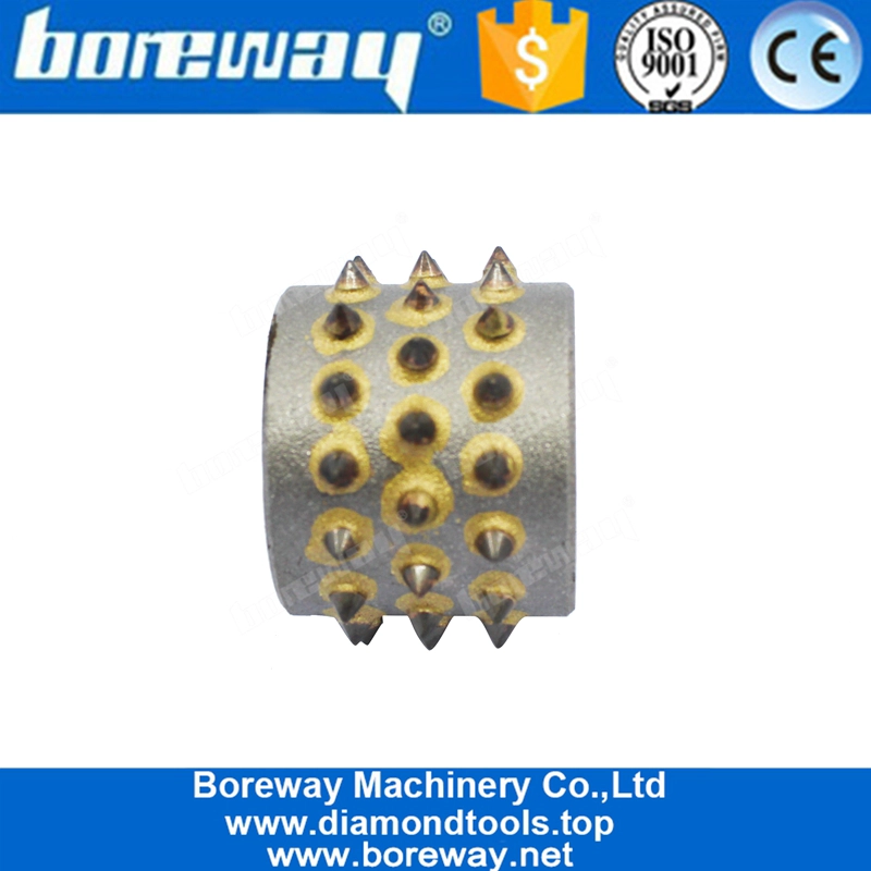 粉砕のためのサポートのない45歯のダイヤモンドのブッシュのハンマーローラー