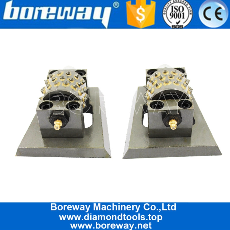 प्राचीन सतह के लिए फ्रैंकफर्ट बेस के साथ 45 टिप हीरा बुश हथौड़ा रोलर