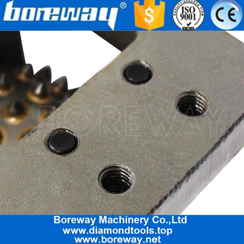 प्राचीन सतह के लिए फ्रैंकफर्ट बेस के साथ 45 टिप हीरा बुश हथौड़ा रोलर