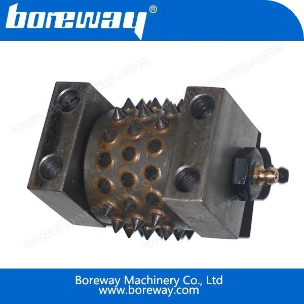 45S Tips Metal Alloy Bush Hammer Single Roller for Masonry Surface