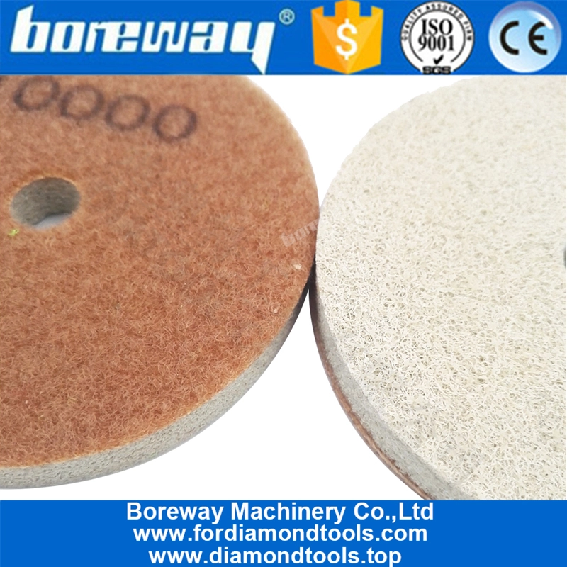 4inch 100MM Sponge Diamond Polishing Pads for granite marble artificial Stone