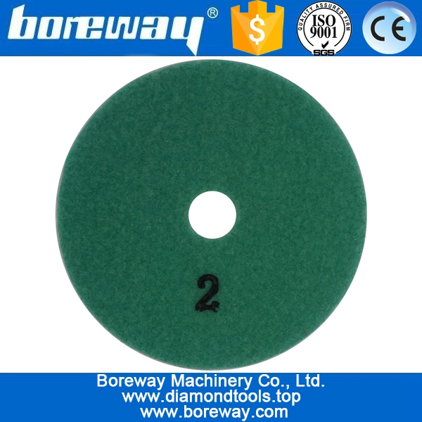 4inch 100mm 3 steps 4-pointed star wet use diamond polishing pads for marble granite concrete ceramic