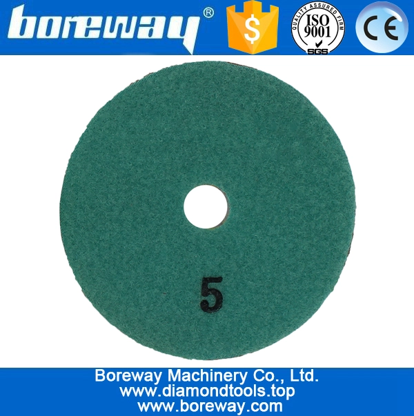화강암 연마 용 4inch 100mm 5 단계 적색 다이아몬드 연마 패드