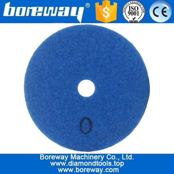 4inch 100 मिमी 6 कदम लचीला शुष्क उपयोग हीरा पॉलिश पैड