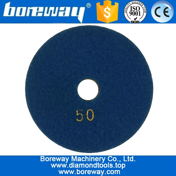 4inch 100mm 7 steps green square type wet use diamond polishing pads for stone ceramic concrete