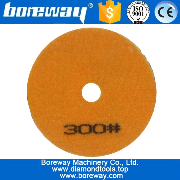 4 polegadas de 100 mm 7 etapas de uso verde úmido almofadas de polimento de diamante para concreto cerâmico de pedra