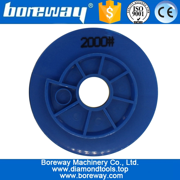 4inch 100mm 7 단계 달팽이 잠금 다이아몬드 가장자리 연마 패드