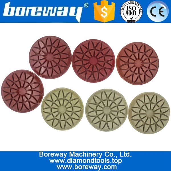 4 pulgadas 100mm 7 pasos de uso mojado pulido almohadillas de piso de mármol de granito de concreto de cerámica