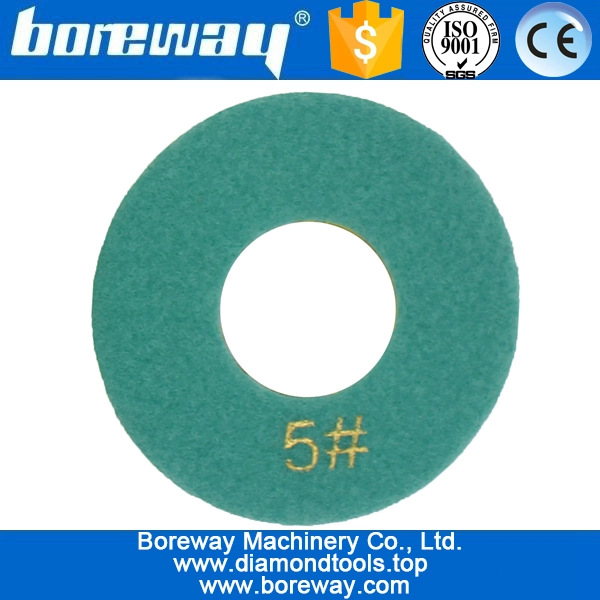 석고 세라믹 콘크리트 용 4inch 100mm 7 단계 습식 스프레이 형 다이아몬드 연마 패드