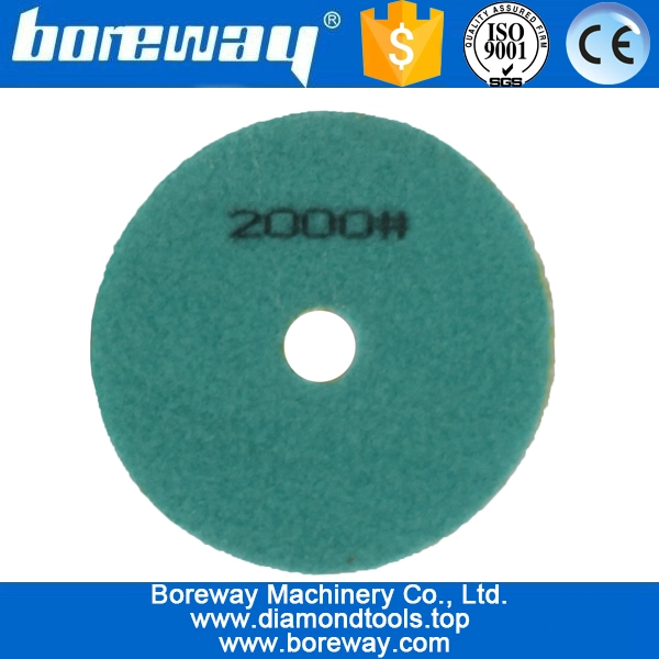 4inch 100mm 7 steps white wet use diamond polishing pads for granite marble quartz concrete ceramic