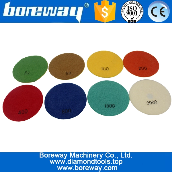 4inch 100mm 8 steps diamond polishing pads for floor