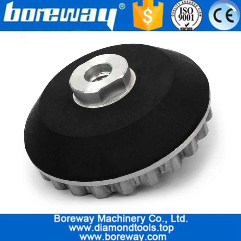 4 zoll 100mm Aluminium Snail Lock Backer Pad Für Diamantrand Polieren M14 5 / 8-11 Adapter Halter