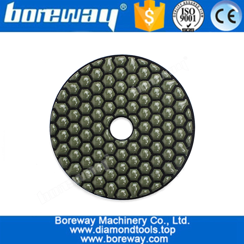 花崗岩マーブルコンクリート研磨用4インチ100mmフレキシブルドライ研磨パッドアングルグラインダー