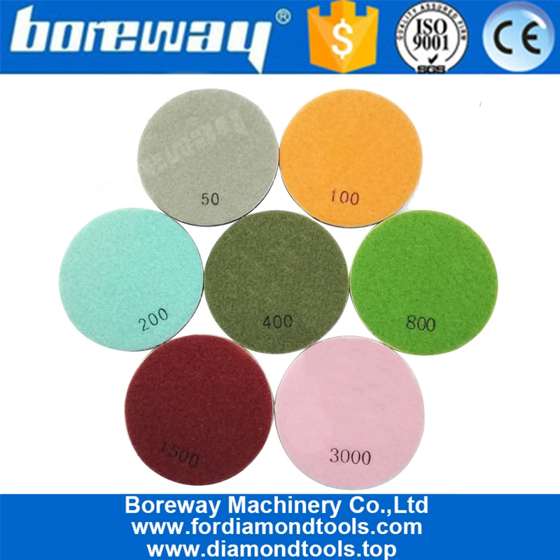 कंक्रीट और प्राकृतिक पत्थर के लिए 4 इंच 100 मिमी हीरे का फर्श पॉलिशिंग पैड
