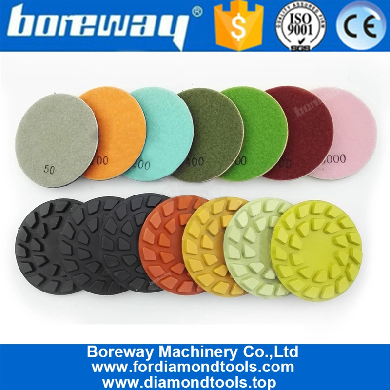 कंक्रीट और प्राकृतिक पत्थर के लिए 4 इंच 100 मिमी हीरे का फर्श पॉलिशिंग पैड