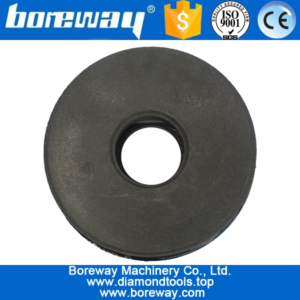 घोंघा ताला के साथ 4 इंच 100 मिमी काली बफ हीरा किनारे चमकाने पैड