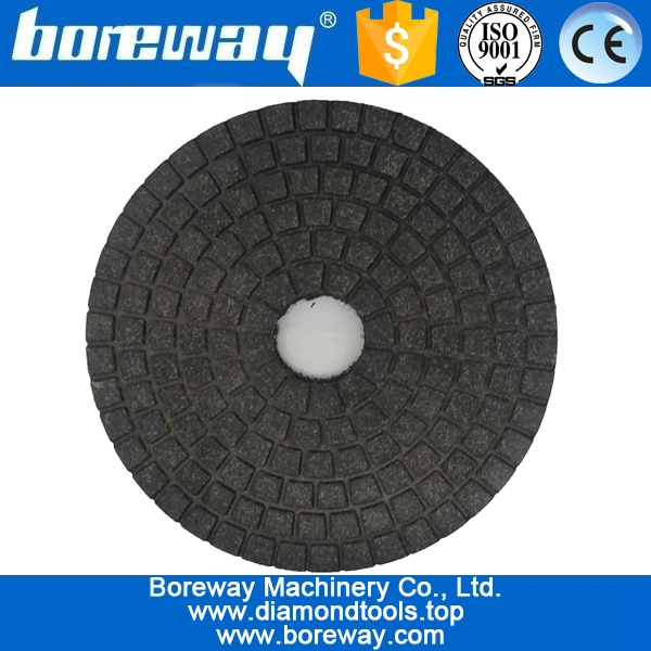 पत्थर सिरेमिक के लिए 4 इंच 100 मिमी काले और सफेद बफ पॉलिश पैड