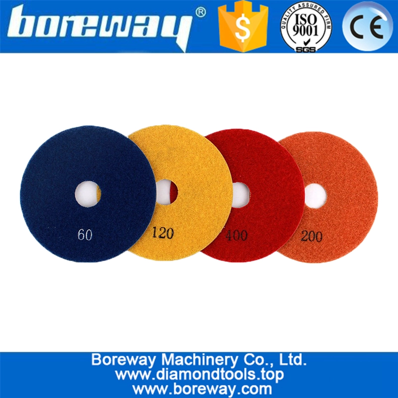 4inch 100mm electroplated diamond polishing pads for concrete