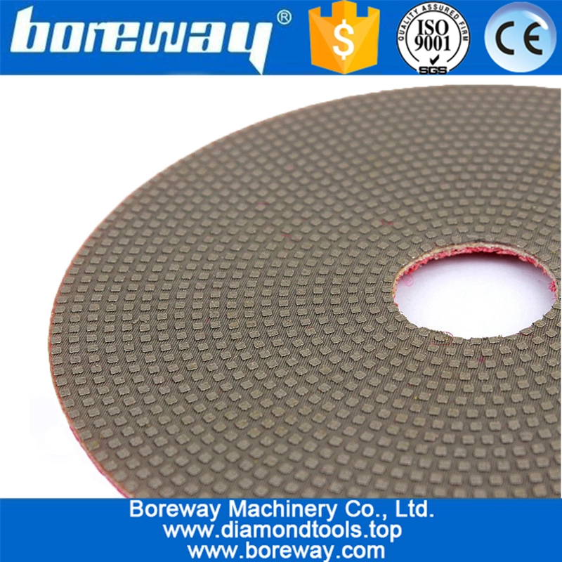 4inch 100mm electroplated diamond polishing pads for concrete