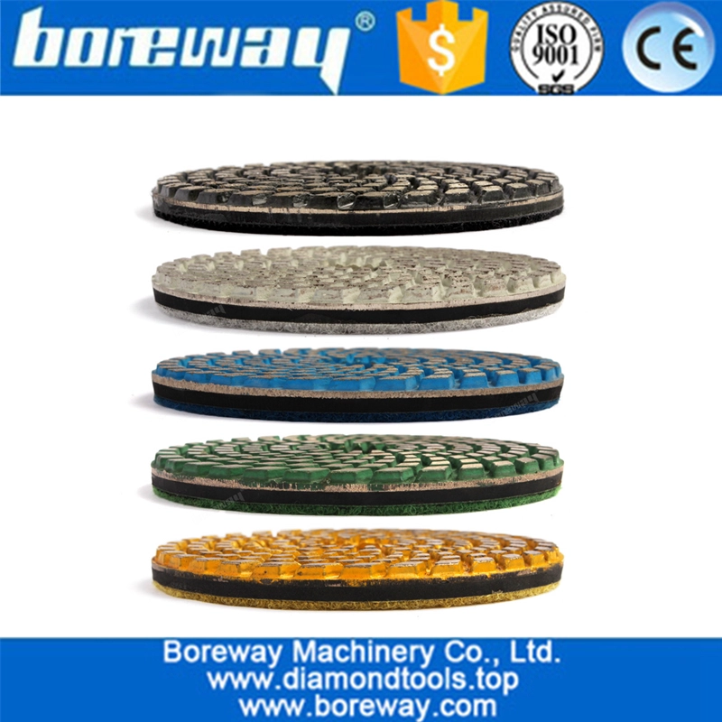 4 इंच ठोस मंजिल पीस डिस्क हीरा धातुमल धातु सूखी मंजिल की चक्की के लिए इस्तेमाल किया