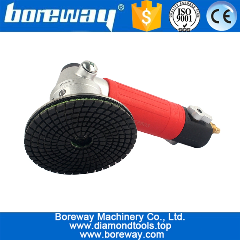 Tampone di lucidatura in resina di diamante da 4 pollici Tampone in alluminio M14 per granito