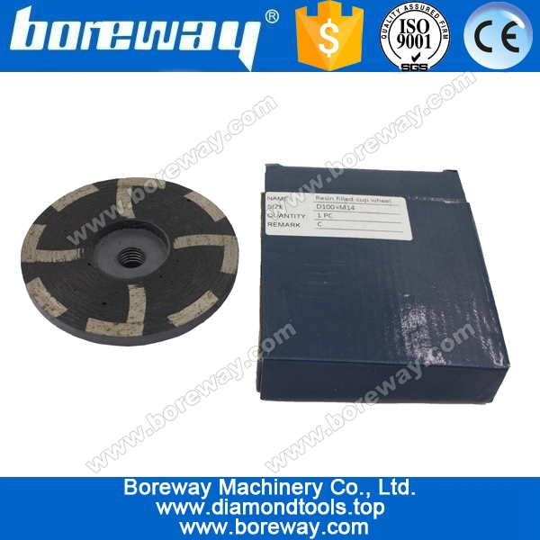5 "resina 125 millimetri di rettifica tazza diamante pieno ruote, rettifica tazza diamante ruota per marmo e granito