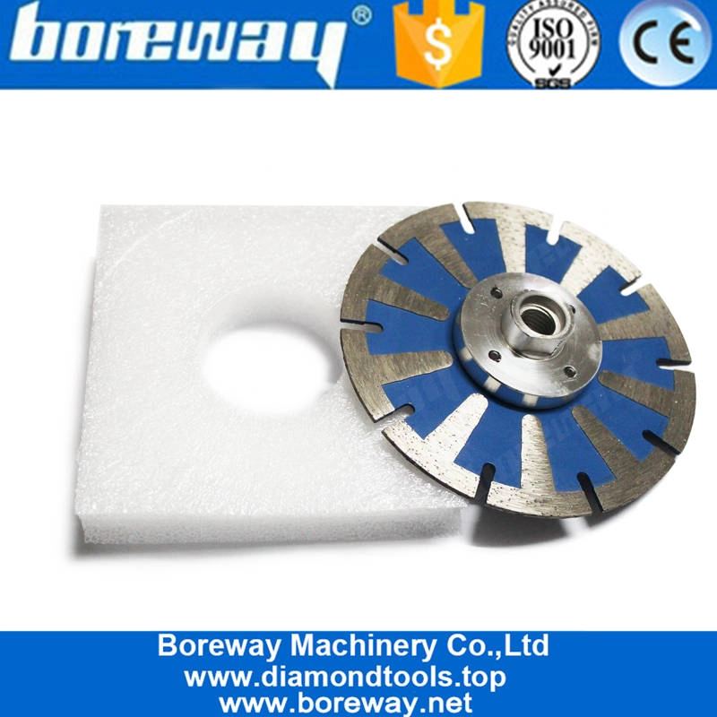 5 Inch 125mm Cold Press T Segment Protective Teeth Diamond Saw Blade Granite Cutting Blade Concrete Cutting Blade Blade Disc