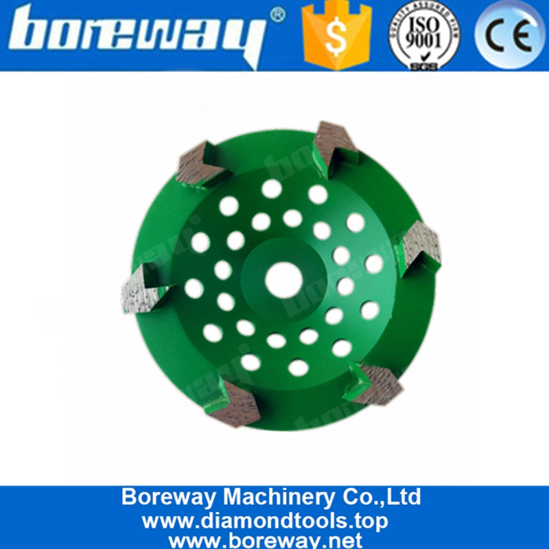 5-дюймовый 6-ти сегментный алмазный шлифовальный круг для бетонного пола Terrazzo