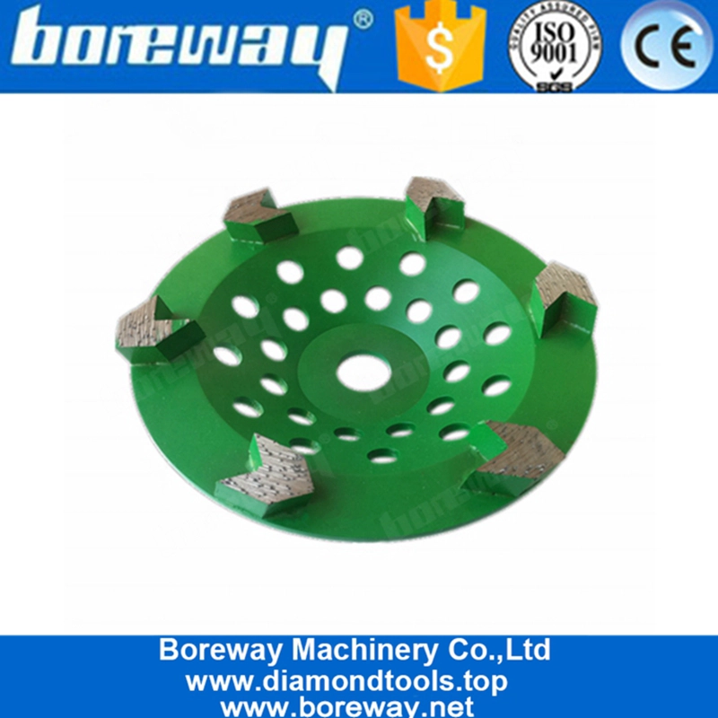 5-дюймовый 6-ти сегментный алмазный шлифовальный круг для бетонного пола Terrazzo