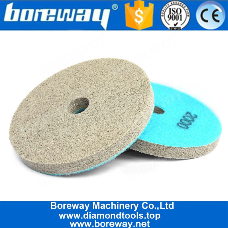 संगमरमर ग्रेनाइट के लिए 5 इंच 7 कदम स्पंज घर्षण पॉलिशिंग पैड