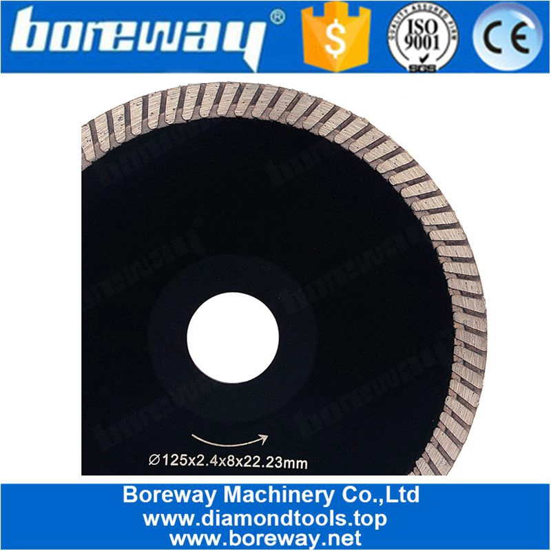 ग्रेनाइट कंक्रीट के लिए 5 इंच अवतल डायमंड कटिंग ब्लेड