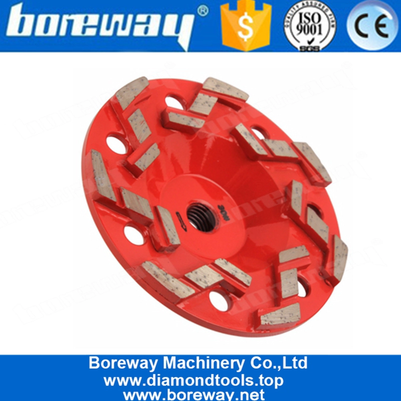 Mola diamantata a 5 pollici a forma di S per mola diamantata per pavimento in cemento e pietra