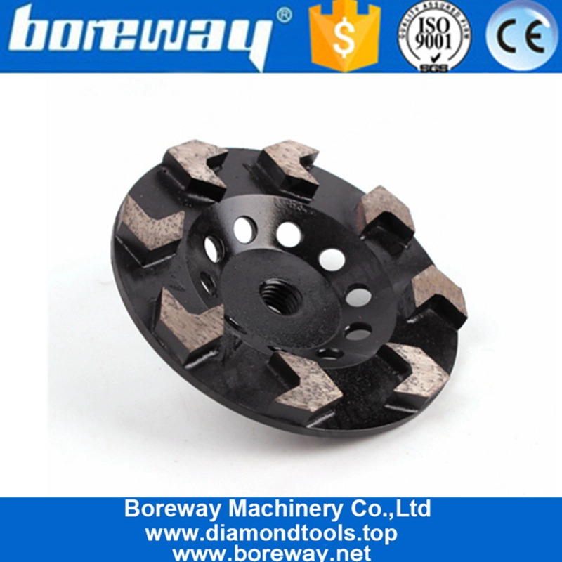 Mola a tazza diamantata da 8 pollici con punta a 8 pollici per affilare il diamante