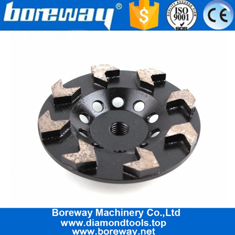 Mola a tazza diamantata da 8 pollici con punta a 8 pollici per affilare il diamante